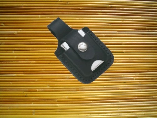 Zippo leder etui schwarz mit - zippo,