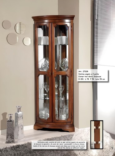 Klassische eck vitrine - vitrine, glas