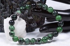 Edelstein Armband Rubin-Zoisit | 8mm Kugelarmband