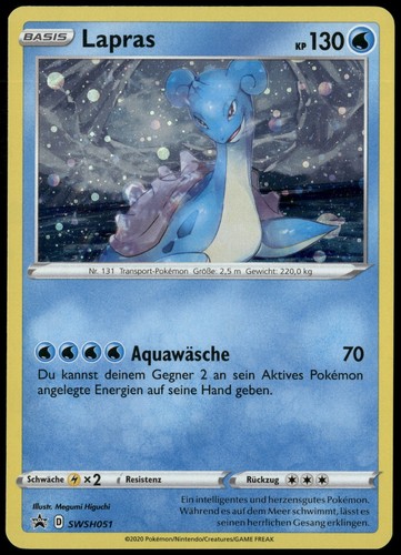 Pokemon lapras holo promokarte - pokemon,