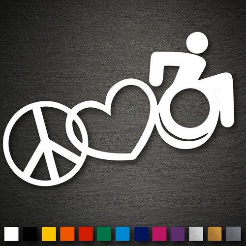 14274 peace love rollstuhl - 14274,