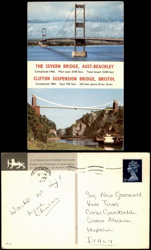 Postcard bristol severn bridge - postcard,