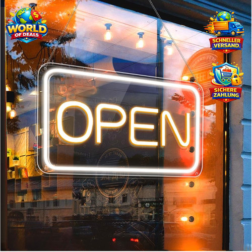 Neon open schild led usb - 5v,
