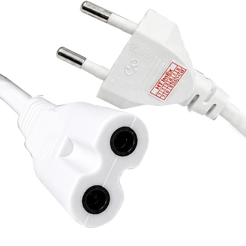 Weiß netzkabel polig - weiß, 2-polig
