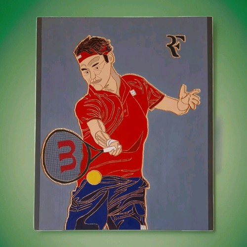 Roger federer schnitzerei - federer, auf
