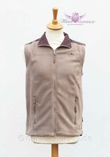 Equi Thème Reitweste Steve Fleece beige unisex Damen Herren gerader Schnitt Gr S