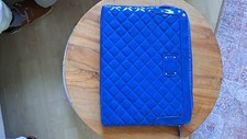 Notebook Laptop Tasche Hülle  Lack Royalblau 38x30cm mit Reißverschluss 