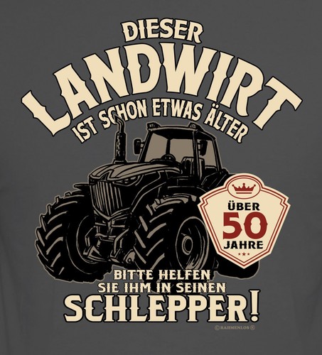 Herren shirt landwirt über - herren,