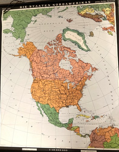 Schulwandkarte nordamerika - schulwandkarte:, "