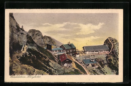 Ansichtskarte berghotel - ansichtskarte,