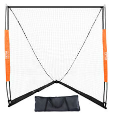 VEVOR Hockeytor Lacrosse-Tor 1,8x2,1x1,8m Inlinehockey Tragebeutel Schwarz