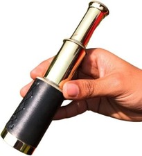 Antik Messing Leder Teleskop