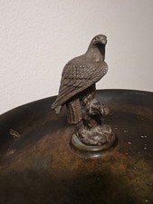 Antiker Aschenbecher mit Adlerfigur  ca 30 er  Jahre