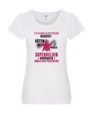 Bedeutung von Flugbegleiterin | Stewardess | Flughafen Damen Shirt Weiß