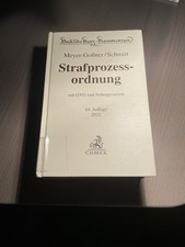 Meyer goßner schmitt - meyer-goßner/schmitt, stpo