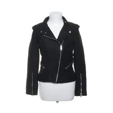 H&M, Bikerjacke, Damen, Größe: 36, Schwarz, Polyester/Wildlederimitat -tJU