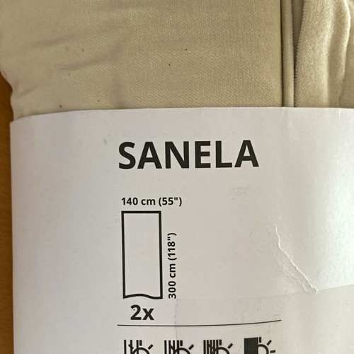 Ikea sanela vorhang set 2er - vorhang-set,
