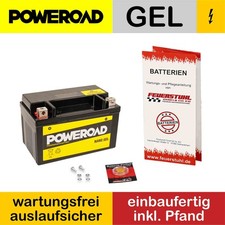 Hyosung XRX 125 AC Enduro, 1999-2012, Gel Batterie, startklar (inkl 7,50€ Pfand)