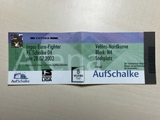 Ticket Eintrittskarte FC Schalke 04 Ingo Anderbrügge Abschiedsspiel Eurofighter