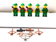 Lego  Figuren 5x Robin Hood Jäger Forestmann mit Zubehör  Vintage Set 45