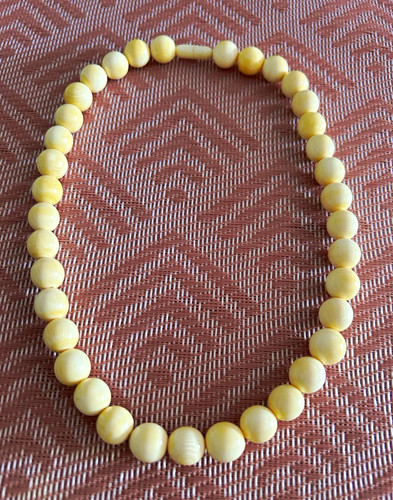 Halskette perlenkette aus bein - perlenkette,