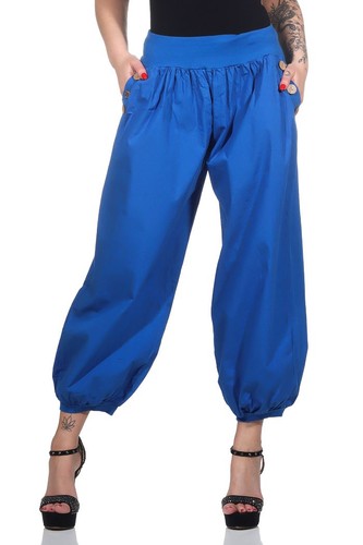 Damen leichte einfarbige hose - einfarbige,