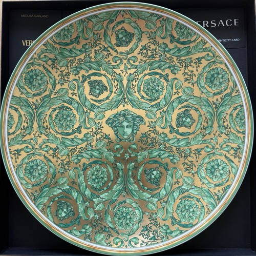 Versace medusa garland green - versace,