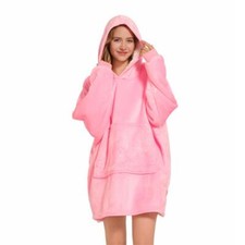 Deckenpullover Pullover Decke Kuscheldecke Oversize Unisex Rosa
