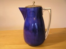 Retro KANNE + KARAFFE + KRUG  blau Ausgussfilter-Deckel + Teekanne Wasserkaraffe