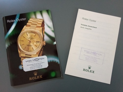 Rolex oyster prospekt und - rolex,