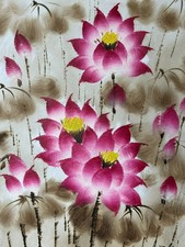 ÖLGEMÄLDE AUF LEINWAND GEMÄLDE BLUMEN STILLLEBEN RAHMEN SIGNIERT