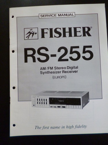 Original service manual - original, fisher