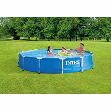 Intex Metall Frame Pool, 366x76cm, rund, Kartuschenfilter, 28212GN
