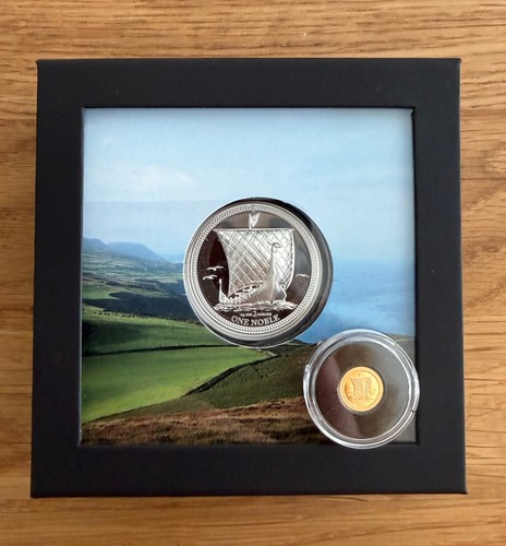 Noble isle man piedfort - noble,