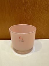 La Vida kleiner Übertopf Teelicht rosa rose Glas Deko schönes Haus 8 cm 