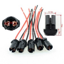 5x W5W T10 Lampen Standlicht Parklicht Fassung Steck Sockel KFZ Mit Kabel 11,5cm