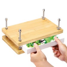 Holzbuchpresse,11,5 x 7,9 Zoll