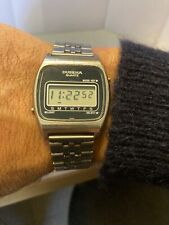 DUGENA QUARTZ LCD VINTAGE HERREN UHR JAPAN LÄUFT 70er Jahre