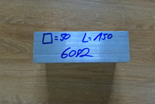 Alu Vierkant 50 x 50 L= 150 mm Stab Stange Material EN AW6082 AlMgSi1 Aluminium