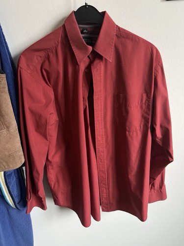 Rotes herrenhemd baumwolle - rotes, herrenhemd,