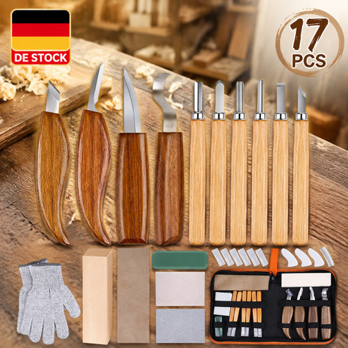 Holz schnitzmesser set - holz, 17-tlg