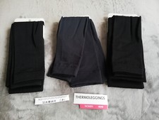 Thermoleggins Leggings 46 / 48  3x Leggings Schwarz Dunkelblau