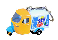 Schlüsselanhänger Vespa Paggio Dreirad  Sisi Orange