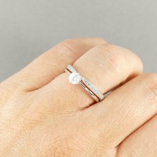 Diamond Wedding Band 18K 750