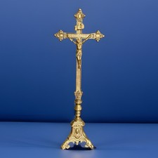 19”Crucifix Gilt Bronze