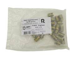 25x Ensat M10X18 Typ 302 Einsatzmutter Schlitz 302-000100-160