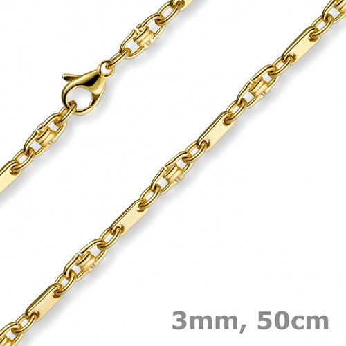 3mm platte steigbügel kette - 3mm,
