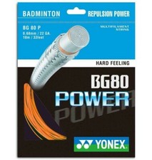 Yonex BG-80 POWER 10 Meter orange Badminton Schläger Saite Besaitung Reparatur