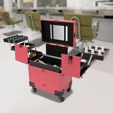 Schminkkoffer Kosmetik-Trolley Box Kosmetik-Organizer Rolling Make-up Koffer DHL