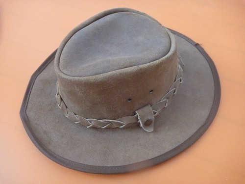 Cowboyhut leder aussie - cowboyhut, m